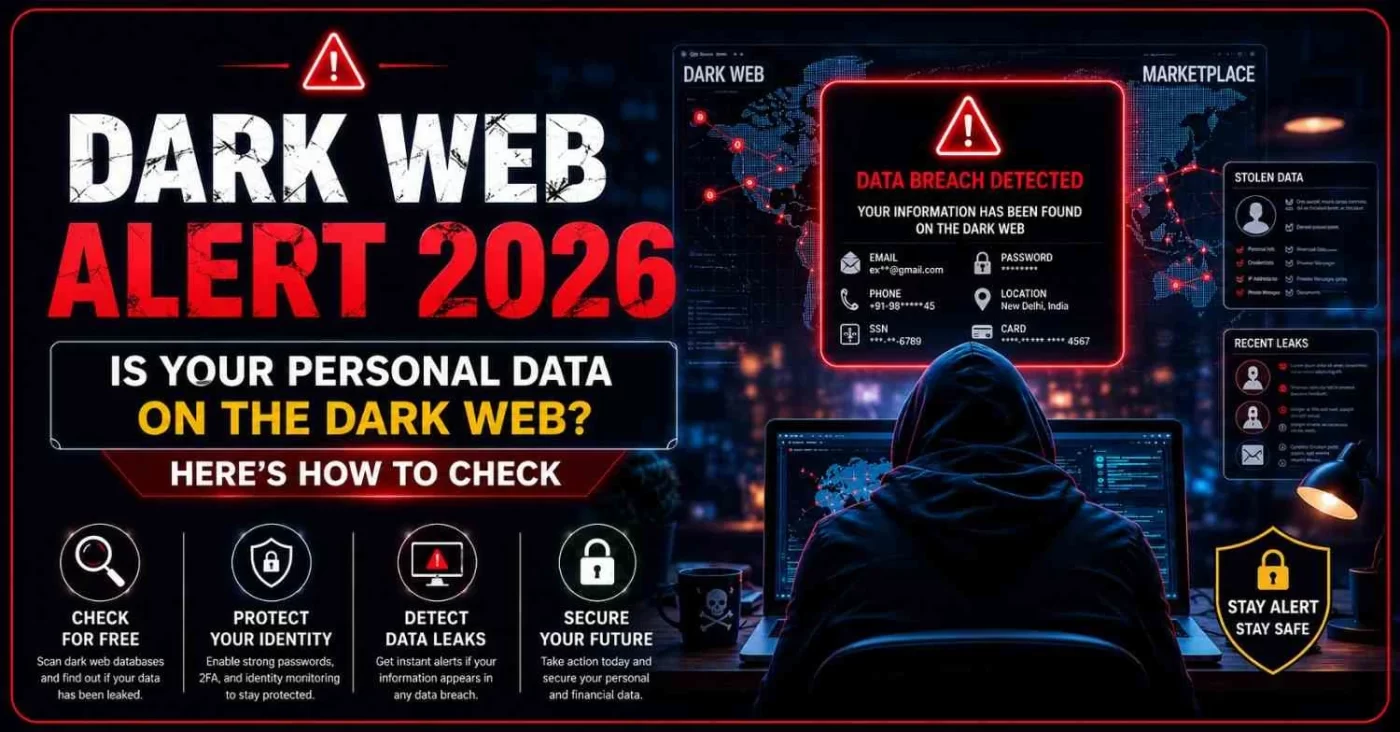 Dark Web Alert 2026: Is Your Personal Data on the Dark Web? Here’s How to Check