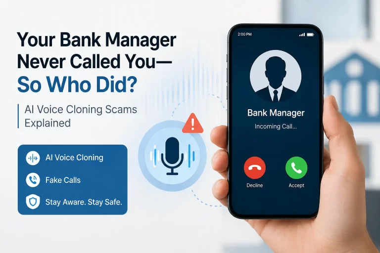 Your Bank Manager Never Called You — So Who Did? (AI Voice Cloning Scams Explaine)