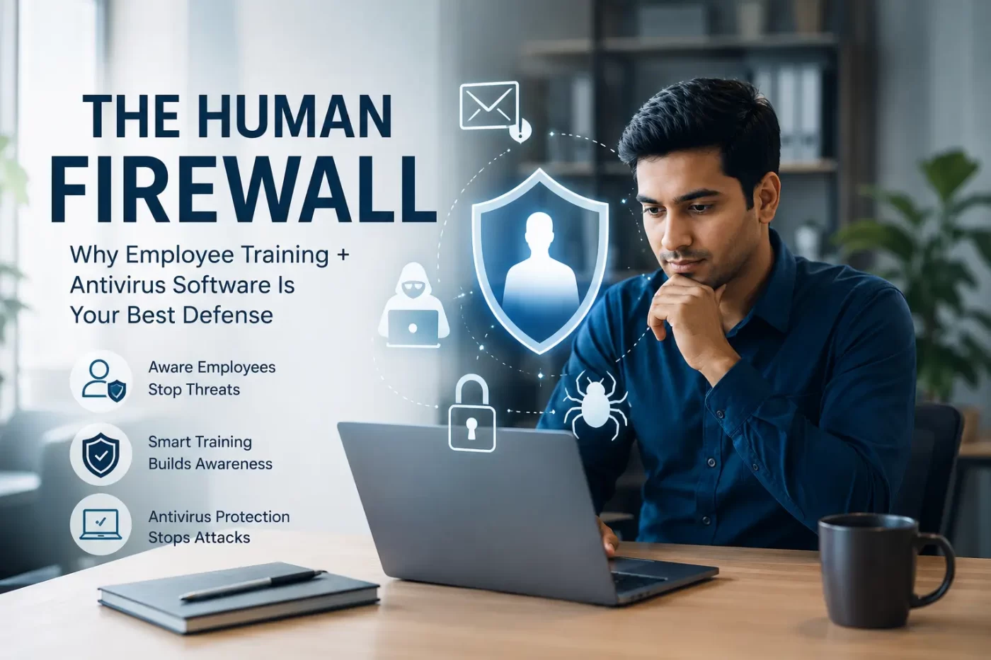 The Human Firewall: Why Employee Training + Antivirus Software Is Your Best Defense
