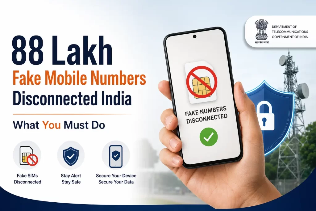 88 Lakh Fake Mobile Numbers Disconnected India: What You Must Do