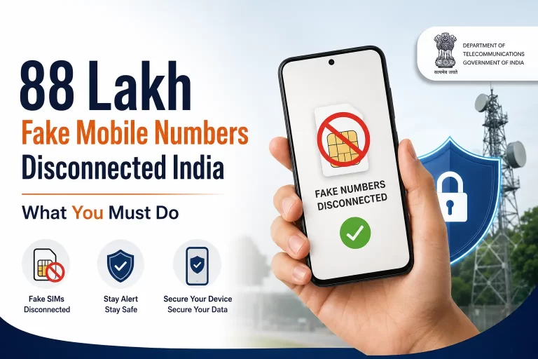 88 Lakh Fake Mobile Numbers Disconnected India: What You Must Do
